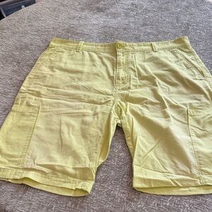 Calvin Klein Yellow Cargo Shorts